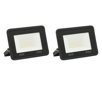 2 db meleg fehér fényű LED-es reflektor 30 W