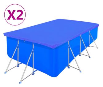 Prelate piscina, 2 buc, PE dreptunghiular, 540x270 cm, 90 g/m²