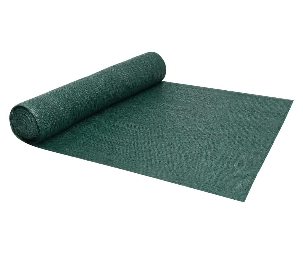 Plasă pentru intimitate, verde, 2x10 m, HDPE, 150 g/m²