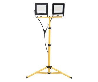 hideg fehér fényű háromlábú LED-es reflektor 2 x 100 W
