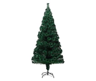 Umělý vánoční stromeček se stojanem zelený 180cm optické vlákno