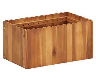 Strat inaltat de gradina, 50 x 30 x 25 cm, lemn masiv de acacia