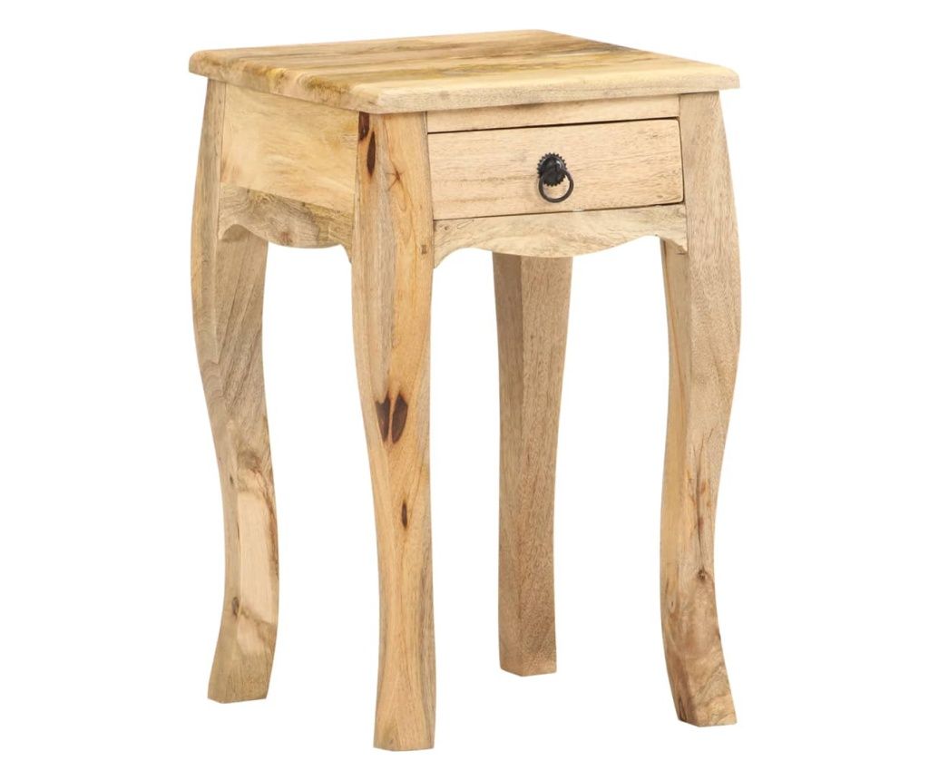 Noćni ormarić 28 x 28 x 46 cm od masivnog drva manga 