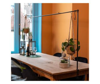 Esschert Design Ukrasna šipka za stol sa crnom stezaljkom