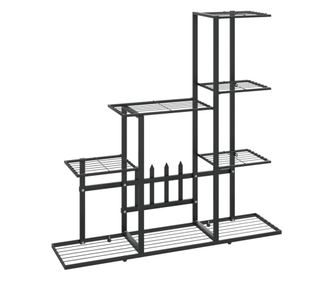 Stalak za cvijeće 94,5 x 25 x 88 cm crni metalni