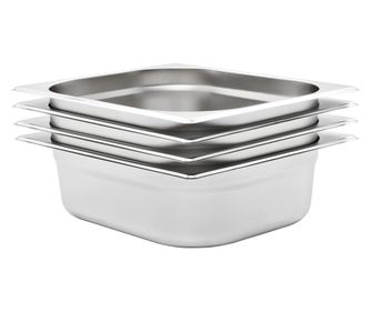 Gastronádoby 4 ks GN 1/2 100 mm nerezová ocel