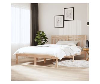 Ágykeret, 140x200 cm, tömör fenyő