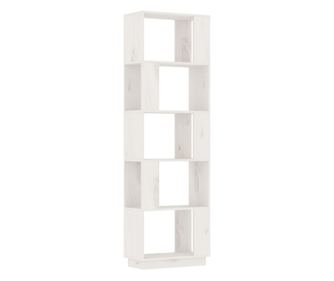 Ormarić za knjige / pregrada bijeli 51x25x163,5 cm od borovine