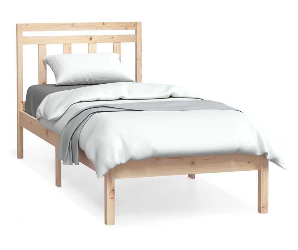 Okvir za krevet od masivnog drva 75 x 190 cm 2FT6 jednokrevetni 