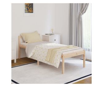 Ágykeret, 90x200 cm, tömör fenyőfa