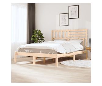Ágykeret, 140x190 cm, tömör fenyő