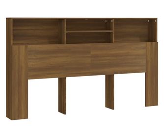 Čelo postele s úložným prostorem hnědý dub 180x19x103,5 cm