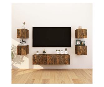 8 db-os fstlttlgy TV fali konzol, 30,5x30x30 cm