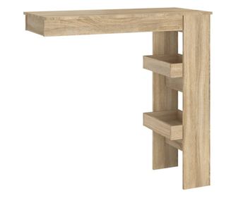 Zidni barski stol boja hrasta 102x45x103,5 cm konstruirano drvo