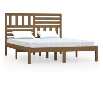 Okvir za krevet od masivne borovine smeđa boja meda 160x200 cm