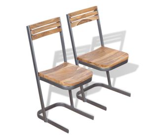 Blagovaonske Stolice 2 kom Masivna Tikovina