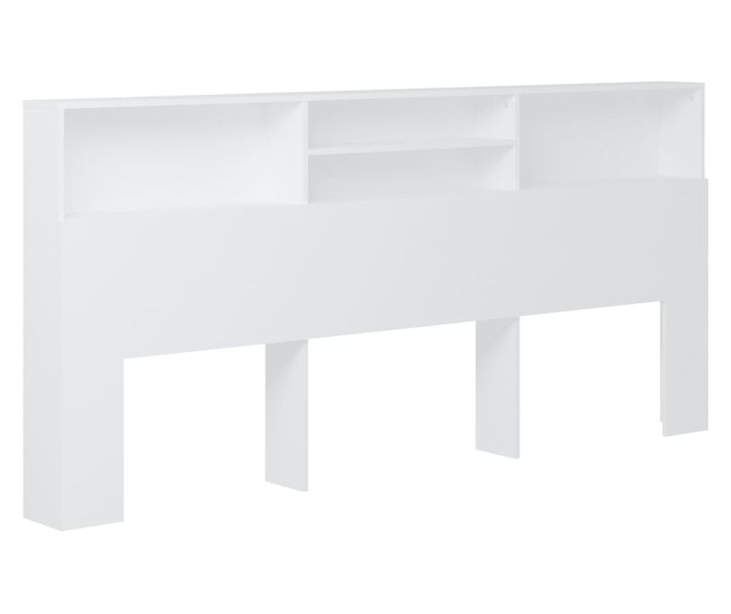 Uzglavlje s ormarićem bijelo 220 x 19 x 103,5 cm 