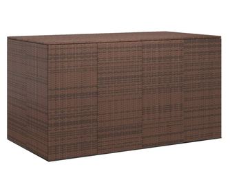 Vrtna klop za blazine, rjava, 194x100x103 cm, PE ratan