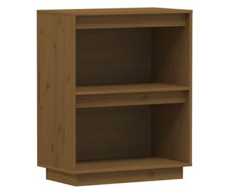 Dulap consola, maro miere, 60x34x75 cm, lemn masiv de pin