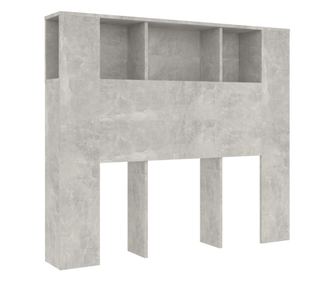 Čelo postele s úložným prostorem betonově šedé 120x18,5x104,5cm