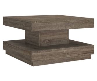 Stolić za kavu sivi 60 x 60 x 35 cm MDF