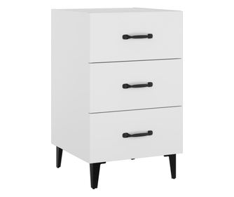 Noční stolek bílý 40 x 40 x 66 cm kompozitní dřevo