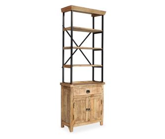 Příborník s poličkami z masivního mangovníku 65 x 30 x 180 cm