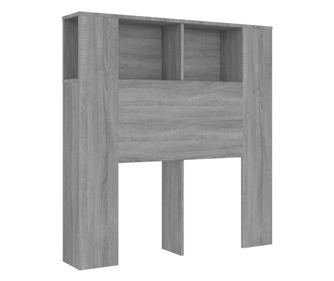 Čelo postele s úložným prostorem šedé sonoma 100x18,5x104,5 cm