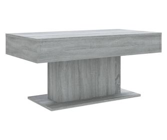 Klubska mizica siva sonoma 96x50x45 cm konstruiran les