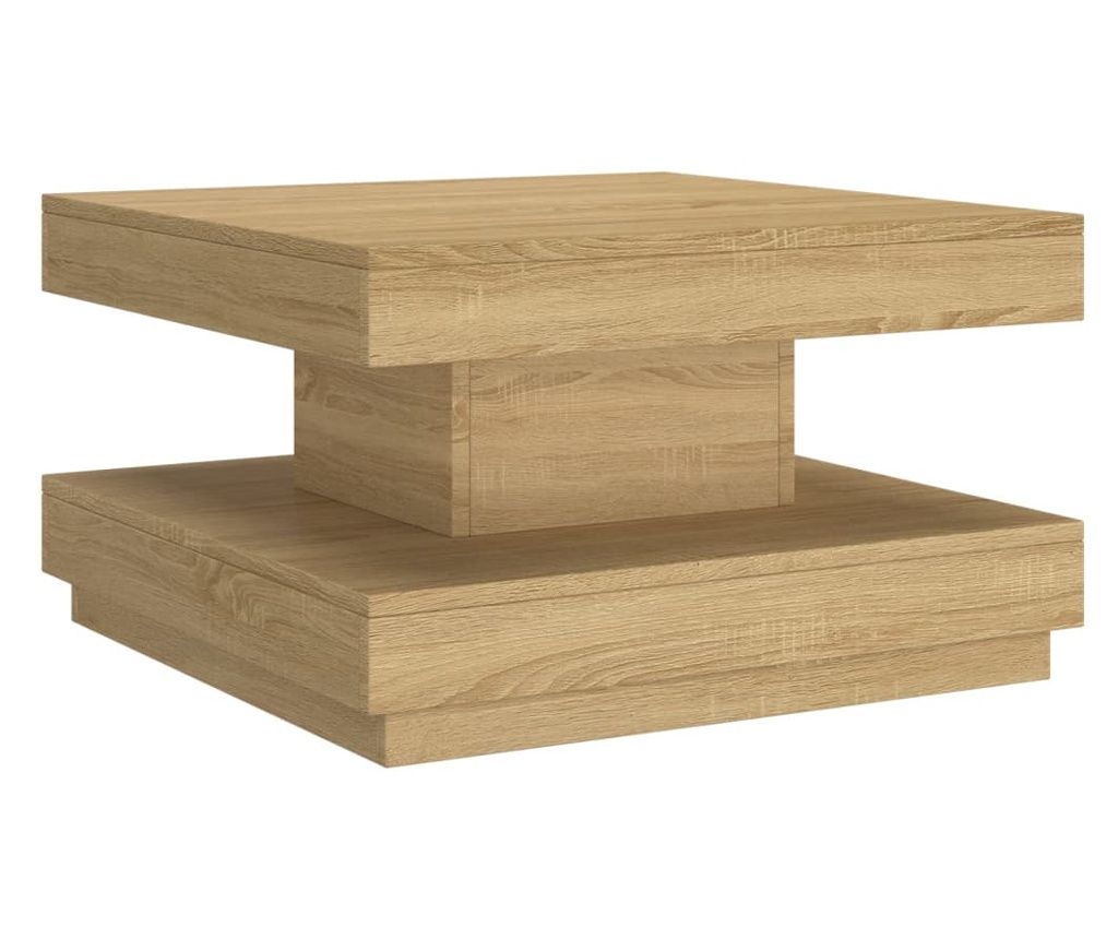 Stolić za kavu svjetlosmeđi 60 x 60 x 35 cm MDF 