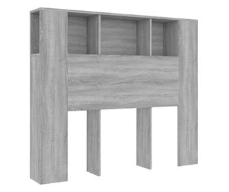 Čelo postele s úložným prostorem šedé sonoma 120x18,5x104,5 cm