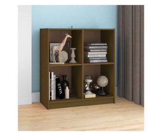 Stojalo, medeno rjavo, 70x33x76 cm, borovo leso