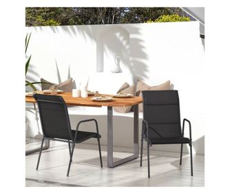 Kertszkek, 2 db, fekete, acl s textiln