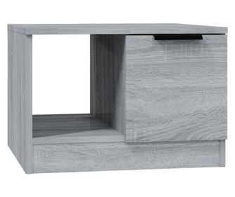 Klubska mizica siva sonoma 50x50x36 cm konstruiran les
