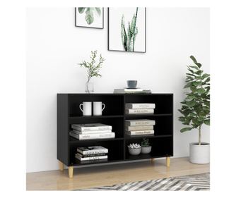 Stojalo, črno, 103,5x35x70 cm, PAL