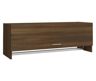 barna tölgy színű szerelt fa ruhásszekrény 100 x 32,5 x 35 cm