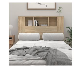 Легло с нощно шкафче, дъб сонома, 120x18,5x104,5 см