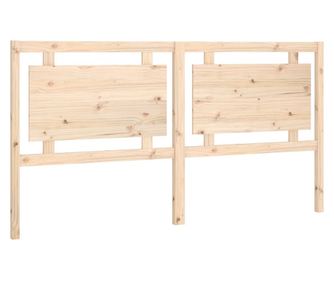 Горна табла за легло, 185,5x4x100 см, бор масив