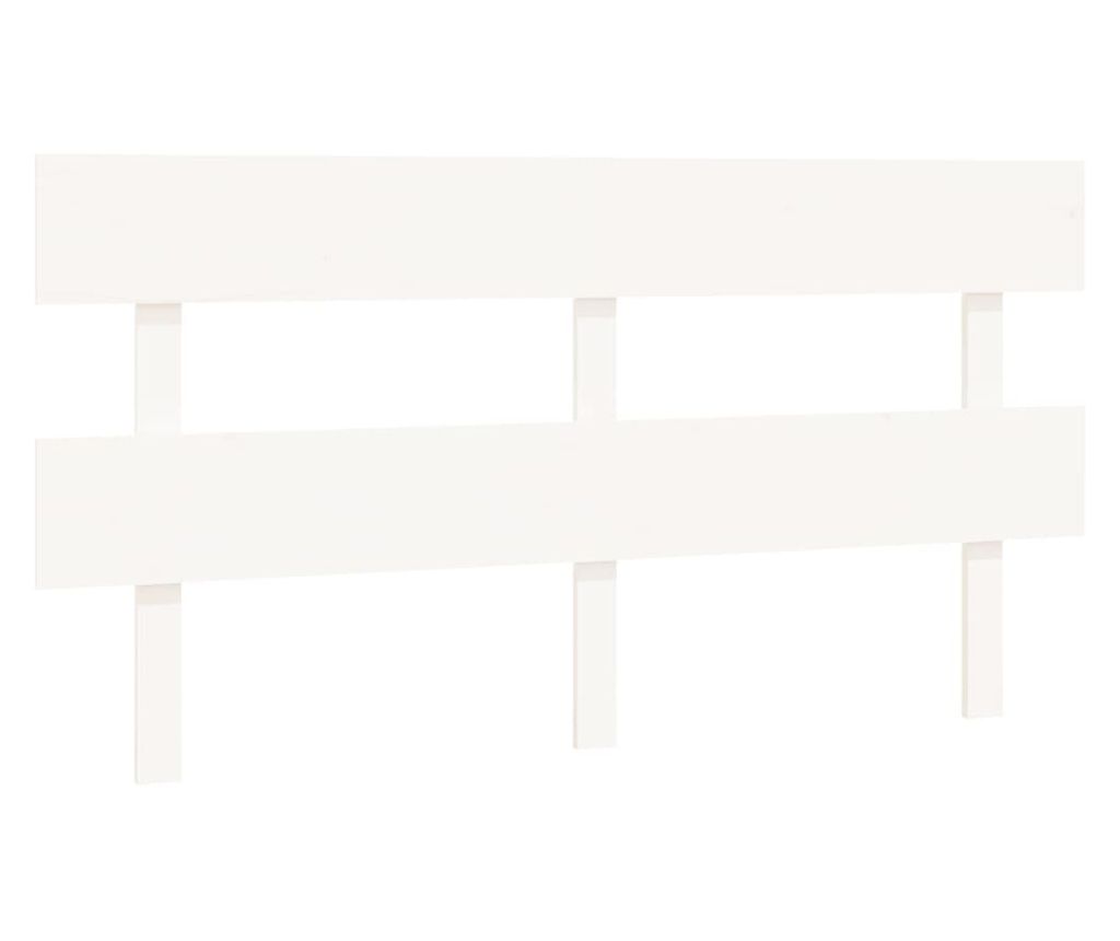 Uzglavlje za krevet bijelo 164 x 3 x 81 cm od masivne borovine 