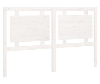 Горна табла за легло, бяла, 155,5x4x100 см, бор масив