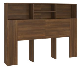 Čelo postele s úložným prostorem hnědý dub 140x19x103,5 cm