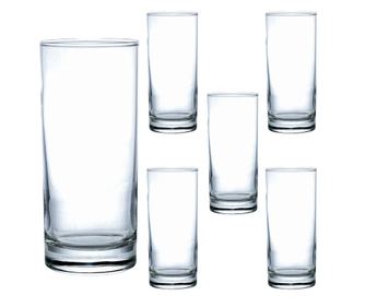 Set 6 pahare din sticla, Cesiro, 270 ml