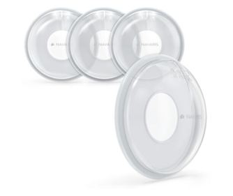Set 4 Cupe de colectare a laptelui matern Navaris din polipropilena fara silicon si fara BPA, 52763.01
