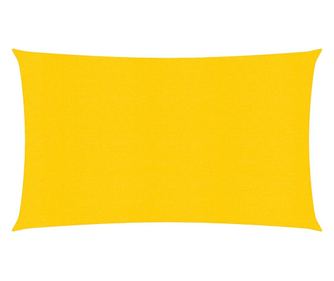 Sončna jadro, rumena, 2,5x5 m, HDPE, 160 g/m²