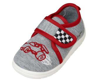 Gyermek papucs, Playshoes, kosár, szürke, 18-19