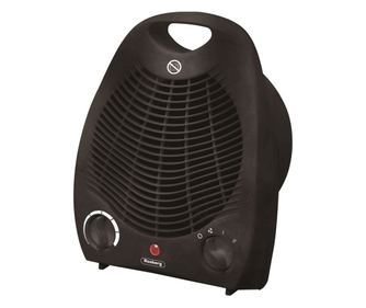Вентилаторна печка Rosberg R51970G, 2000W, 3 степени, Термостат, Хладък въздух, Черен