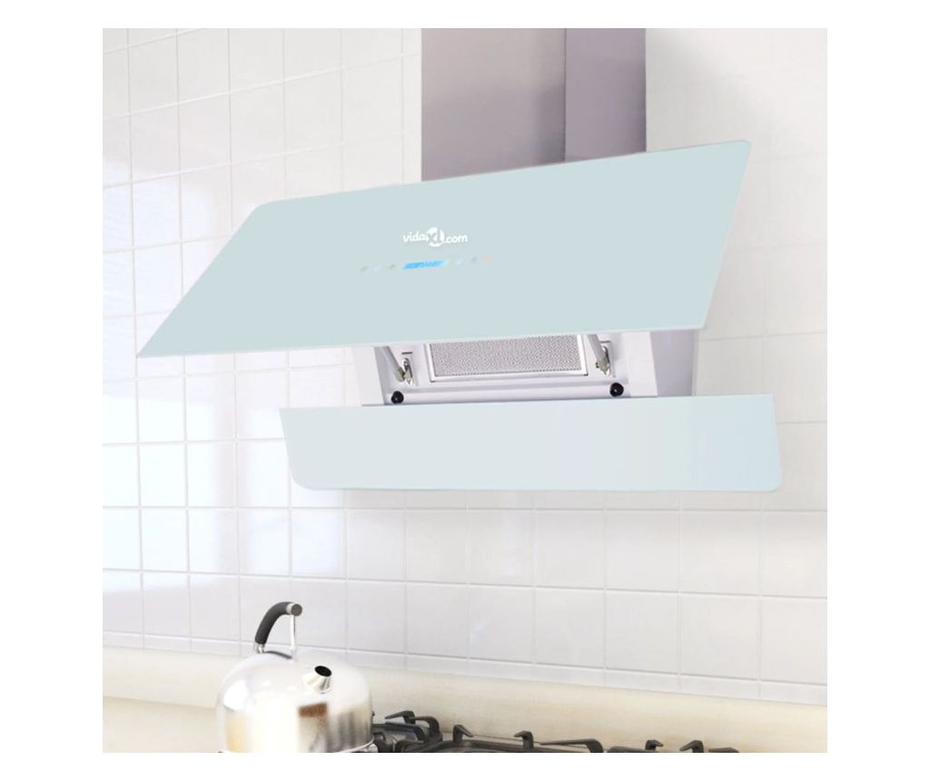 Hotă cu afișaj tactil 900 mm, Albă