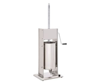 Aparat de umplut cârnați manual, argintiu, 15L, oțel inoxidabil
