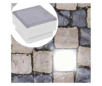 2 darab 100 x 100 x 68 mm-es sllyesztett LED talajlmpa