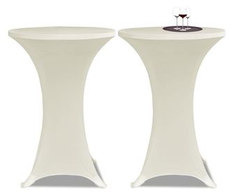 Navlaka za stol Ø70 cm, 2 kom., krem, elastična